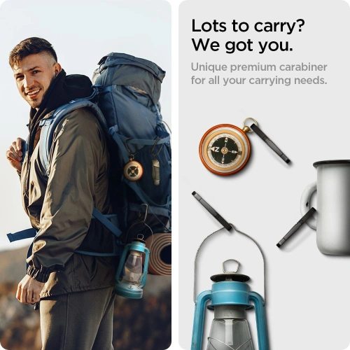 Kup Karabin Spigen Carabiner Robus Fekete [3 CSOMAG] - SPN1677BLK - {ean13} - Sklep Home Screen