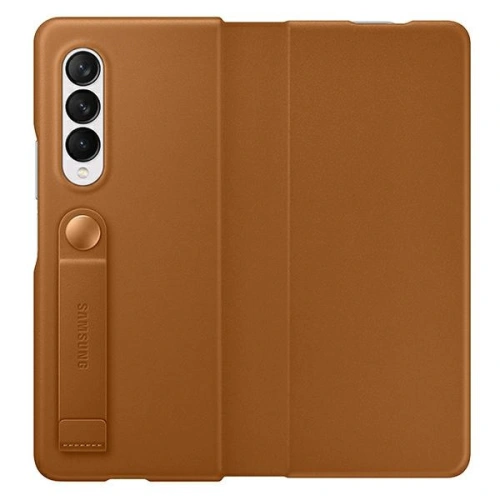 Kup Samsung Tasche Galaxy Z Fold 3 EF-FF926LAEGWW camel Leder Filp Hülle - SMG433CAM - {ean13} - Sklep Home Screen
