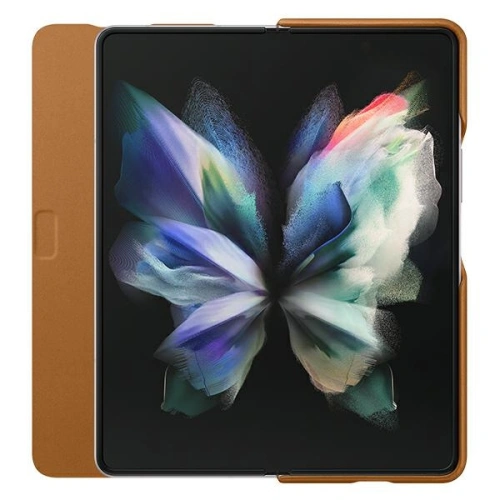 Kup Samsung Tasche Galaxy Z Fold 3 EF-FF926LAEGWW camel Leder Filp Hülle - SMG433CAM - {ean13} - Sklep Home Screen