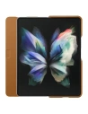 Buy Samsung Galaxy Z Fold 3 EF-FF926LAEGWW camel Leather Filp Cover - SMG433CAM - {ean13} - Home Screen Store Europe