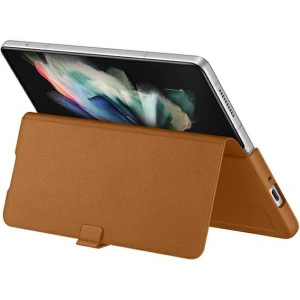 Kup Etui Samsung Galaxy Z Fold 3 EF-FF926LAEGWW camel Leather Filp Cover - SMG433CAM - {ean13} - Sklep Home Screen