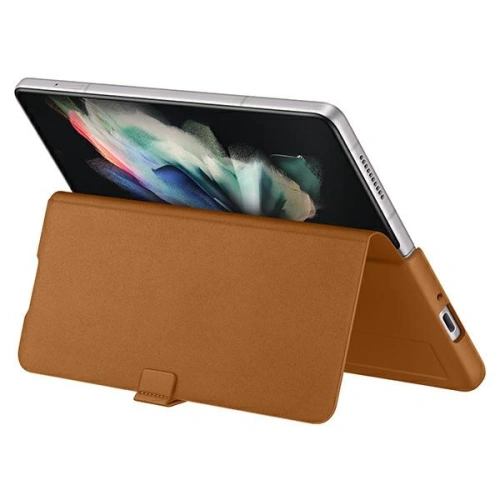 Kup Samsung Tasche Galaxy Z Fold 3 EF-FF926LAEGWW camel Leder Filp Hülle - SMG433CAM - {ean13} - Sklep Home Screen
