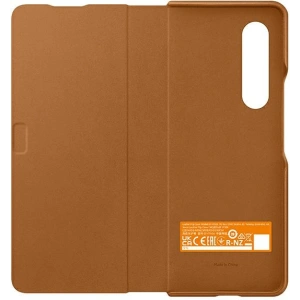 Etui Samsung Galaxy Z Fold 3 EF-FF926LAEGWW camel kožené flipové pouzdro