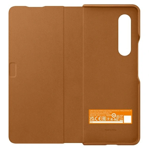Kup Samsung Tasche Galaxy Z Fold 3 EF-FF926LAEGWW camel Leder Filp Hülle - SMG433CAM - {ean13} - Sklep Home Screen