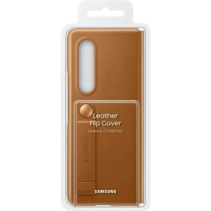Kup Etui Samsung Galaxy Z Fold 3 EF-FF926LAEGWW camel Leather Filp Cover - SMG433CAM - {ean13} - Sklep Home Screen