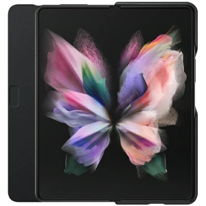 Kup Etui Samsung Galaxy Z Fold 3 EF-FF926LBEGWW czarny/black Leather Flip Cover - SMG434BLK - {ean13} - Sklep Home Screen