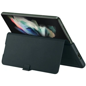Kup Etui Samsung Galaxy Z Fold 3 EF-FF926LGEGWW zielony/green Leather Flip Cover - SMG435GRN - {ean13} - Sklep Home Screen