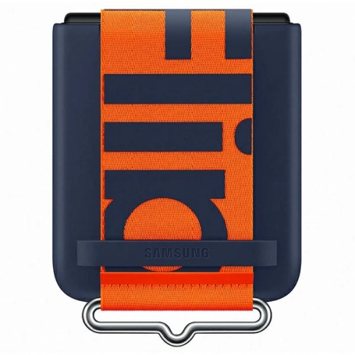 Kup Etui Samsung Galaxy Flip 3 EF-GF711TNEGWW granat/bleumarin Capac din silicon cu curea - SMG436NAV - {ean13} - Sklep Home Screen