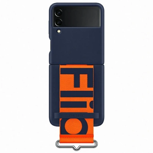 Kup Etui Samsung Galaxy Flip 3 EF-GF711TNEGWW sötétkék/szilikon borítású heveder - SMG436NAV - {ean13} - Sklep Home Screen