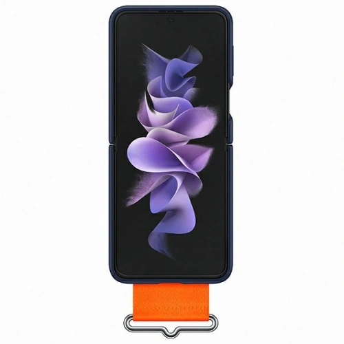Kup Etui Samsung Galaxy Flip 3 EF-GF711TNEGWW sötétkék/szilikon borítású heveder - SMG436NAV - {ean13} - Sklep Home Screen