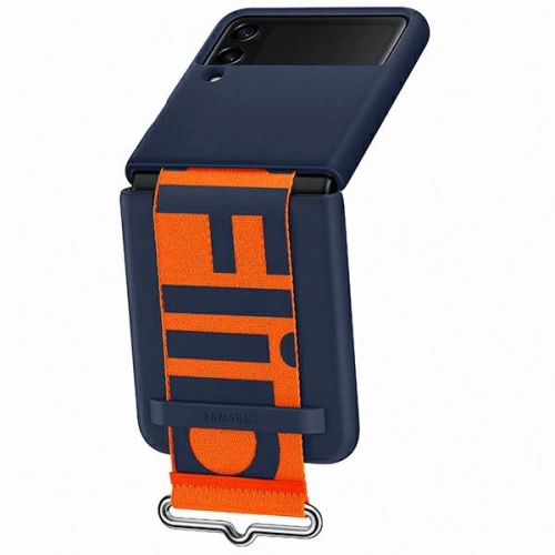 Kup Etui Samsung Galaxy Flip 3 EF-GF711TNEGWW sötétkék/szilikon borítású heveder - SMG436NAV - {ean13} - Sklep Home Screen