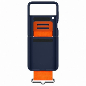Kup Etui Samsung Galaxy Flip 3 EF-GF711TNEGWW granatowy/navy Silicone Cover Strap - SMG436NAV - {ean13} - Sklep Home Screen