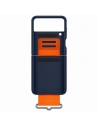 Kup Etui Samsung Galaxy Flip 3 EF-GF711TNEGWW granat/bleumarin Capac din silicon cu curea - SMG436NAV - {ean13} - Sklep Home Screen