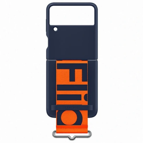 Kup Samsung Case Galaxy Flip 3 EF-GF711TNEGWW marineblau/navy Silikonhülle Armband - SMG436NAV - {ean13} - Sklep Home Screen