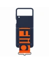 Kup Etui Samsung Galaxy Flip 3 EF-GF711TNEGWW granat/bleumarin Capac din silicon cu curea - SMG436NAV - {ean13} - Sklep Home Screen