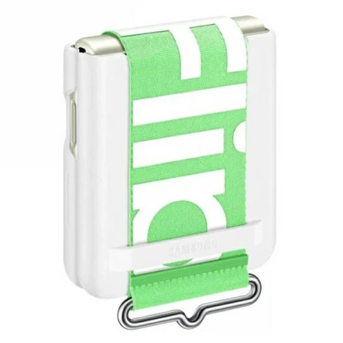 Kup Etui Samsung Galaxy Flip 3 EF-GF711TWEGWW bílý/white Silicone Cover Strap - SMG437WHT - {ean13} - Sklep Home Screen