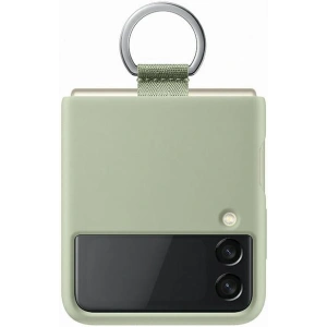Kup Etui Samsung Galaxy Flip 3 EF-PF711TMEGWW oliwkowy/olive green Silicone Cover Ring - SMG439OLI - {ean13} - Sklep Home Screen