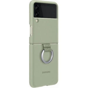 Kup Etui Samsung Galaxy Flip 3 EF-PF711TMEGWW oliwkowy/olive green Silicone Cover Ring - SMG439OLI - {ean13} - Sklep Home Screen