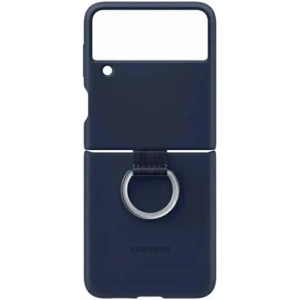 Kup Etui Samsung Galaxy Flip 3 EF-PF711TNEGWW granatowy/navy Silicone Cover Ring - SMG440NAV - {ean13} - Sklep Home Screen