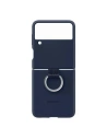 Etui Samsung Galaxy Flip 3 EF-PF711TNEGWW granátový/navy silikonový kryt s prstenem