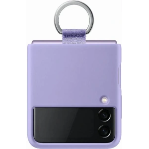 Kup Etui Samsung Galaxy Flip 3 EF-PF711TVEGWW lawendowy/lavender Silicone Cover Ring - SMG441LAV - {ean13} - Sklep Home Screen