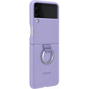 Kup Etui Samsung Galaxy Flip 3 EF-PF711TVEGWW lawendowy/lavender Silicone Cover Ring - SMG441LAV - {ean13} - Sklep Home Screen