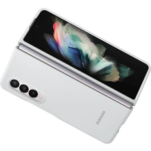 Kup Etui Samsung Galaxy Z Fold 3 EF-PF926TWEGWW biały/white Silicone Cover - SMG444WHT - {ean13} - Sklep Home Screen