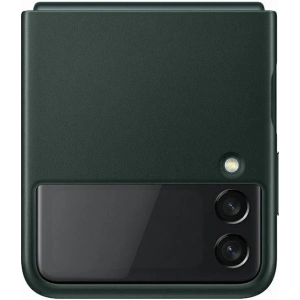 Kup Etui Samsung Galaxy Flip 3 EF-VF711LGEGWW zielony/green Leather Cover - SMG451GRN - {ean13} - Sklep Home Screen