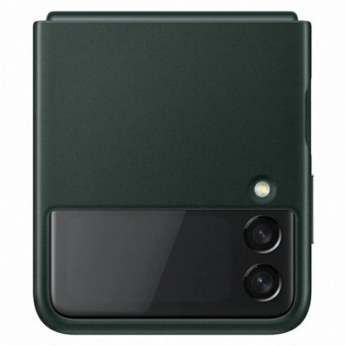 Kup Etui Samsung Galaxy Flip 3 EF-VF711LGEGWW verde/green Leather Cover - SMG451GRN - {ean13} - Sklep Home Screen