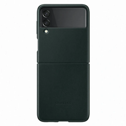 Kup Etui Samsung Galaxy Flip 3 EF-VF711LGEGWW verde/green Leather Cover - SMG451GRN - {ean13} - Sklep Home Screen