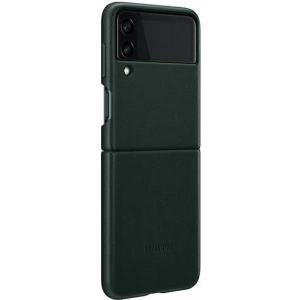 Kup Etui Samsung Galaxy Flip 3 EF-VF711LGEGWW zielony/green Leather Cover - SMG451GRN - {ean13} - Sklep Home Screen