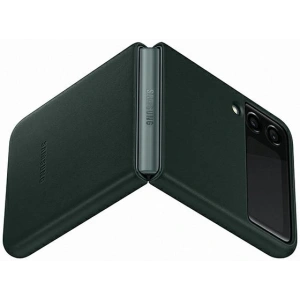 Kup Etui Samsung Galaxy Flip 3 EF-VF711LGEGWW zelené/green Leather Cover - SMG451GRN - {ean13} - Sklep Home Screen