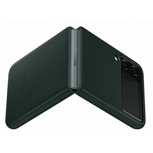 Kup Etui Samsung Galaxy Flip 3 EF-VF711LGEGWW verde/green Leather Cover - SMG451GRN - {ean13} - Sklep Home Screen