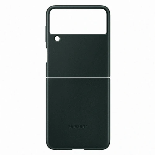 Kup Etui Samsung Galaxy Flip 3 EF-VF711LGEGWW verde/green Leather Cover - SMG451GRN - {ean13} - Sklep Home Screen
