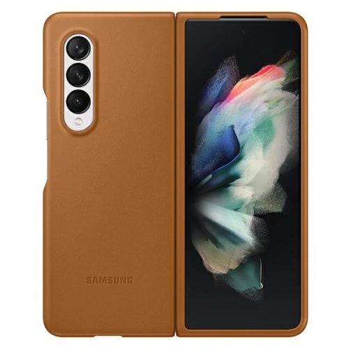 Kup Samsung Tasche Galaxy Z Fold 3 EF-VF926LAEGWW camel Lederhülle - SMG452CAM - {ean13} - Sklep Home Screen