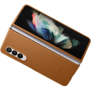Kup Etui Samsung Galaxy Z Fold 3 EF-VF926LAEGWW camel Leather Cover - SMG452CAM - {ean13} - Sklep Home Screen