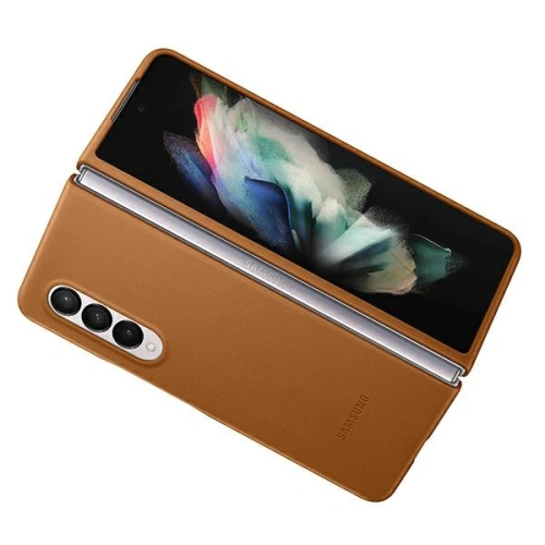 Kup Samsung Tasche Galaxy Z Fold 3 EF-VF926LAEGWW camel Lederhülle - SMG452CAM - {ean13} - Sklep Home Screen