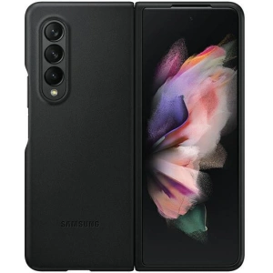 Samsung Tasche Galaxy Z Fold 3 EF-VF926LBEGWW schwarz/schwarz Lederhülle