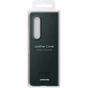 Etui Samsung Galaxy Z Fold 3 EF-VF926LGEGWW zöld/zöld Bőr tok