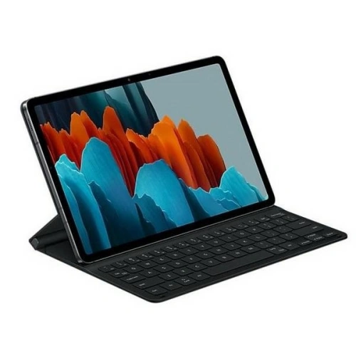 Kup Etui z klawiaturą Samsung Galaxy Tab S7/S8 EF-DT630UB czarny/black Bookcover Keyboard - SMG456BLK - {ean13} - Sklep Home Screen