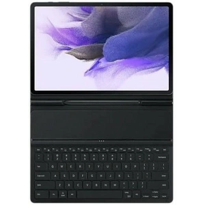 Kup Etui z klawiaturą Samsung Galaxy Tab S7+ Plus/S7 FE/S8+ Plus EF-DT730UB czarny/black Bookcover Keyboard - SMG457BLK - {ean13} - Sklep Home Screen