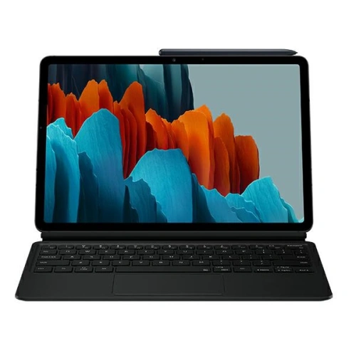 Kup Etui z klawiaturą Samsung Galaxy Tab S7/S8 EF-DT870UBEGEU czarny/black Bookcover Keyboard - SMG458BLK - {ean13} - Sklep Home Screen