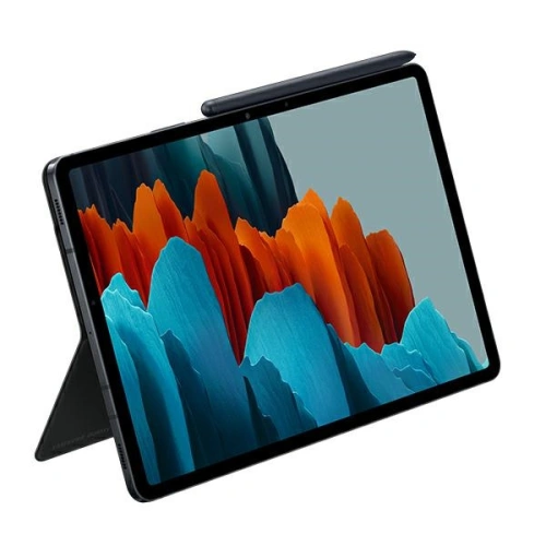 Kup Etui z klawiaturą Samsung Galaxy Tab S7/S8 EF-DT870UBEGEU czarny/black Bookcover Keyboard - SMG458BLK - {ean13} - Sklep Home Screen