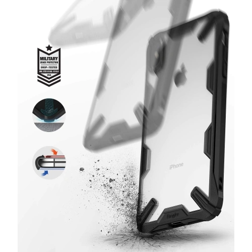 Kup Etui Ringke Fusion-X iPhone XR 6.1 Black - RGK750BLK - {ean13} - Sklep Home Screen