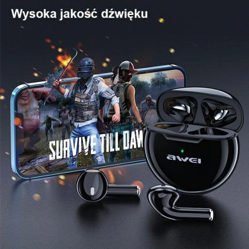 Kup AWEI căști Bluetooth 5.0 T17 TWS + stație de dock negru/black - AWEI074BLK - {ean13} - Sklep Home Screen