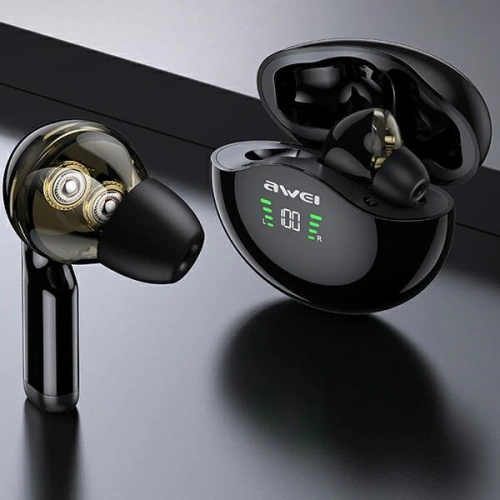 Kup AWEI sluchátka Bluetooth 5.1 T12P TWS + dokovací stanice černá/black - AWEI076BLK - {ean13} - Sklep Home Screen