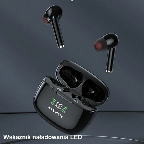 Buy AWEI słuchawki sportowe Bluetooth 5.2 TA8 TWS + stacja dokująca black - AWEI079BLK - {ean13} - Home Screen Store Europe