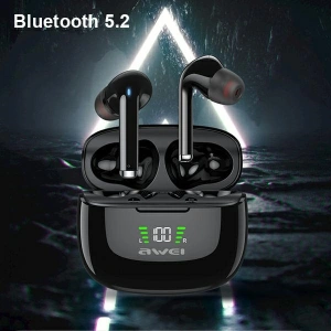 Kup AWEI słuchawki sportowe Bluetooth 5.2 TA8 TWS + stacja dokująca czarny/black - AWEI079BLK - {ean13} - Sklep Home Screen