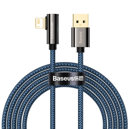 Kup Cablul USB la Lightning unghiular Baseus Legend Series, 2.4A, 2m (albastru) - BSU2870BLU - {ean13} - Sklep Home Screen