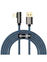 Cablul USB la Lightning unghiular Baseus Legend Series, 2.4A, 2m (albastru)